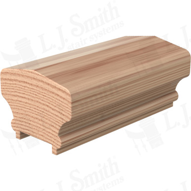 L.J. Smith Plowed Handrail · LJ-6701P-16-H — stair parts selection with LeviArs Design & Remodeling