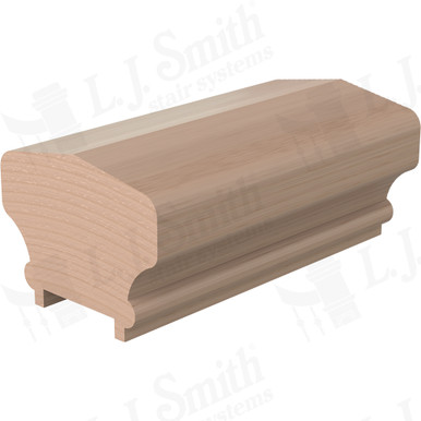L.J. Smith Plowed Handrail · LJ-6701P-16-M — stair parts selection with LeviArs Design & Remodeling