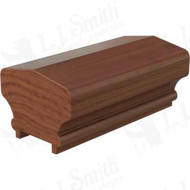 L.J. Smith Plowed Handrail · LJ-6701PSC-08-C — stair parts selection with LeviArs Design & Remodeling