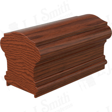 L.J. Smith Plowed Handrail · LJ-6900P-08-BRZC — stair parts selection with LeviArs Design & Remodeling