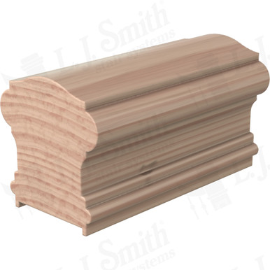 L.J. Smith Plowed Handrail · LJ-6900P-12-B — stair parts selection with LeviArs Design & Remodeling