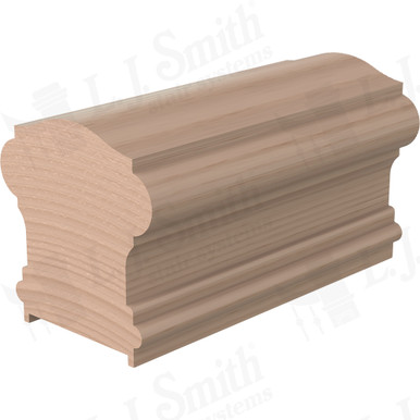 L.J. Smith Plowed Handrail · LJ-6900P-16-M — stair parts selection with LeviArs Design & Remodeling