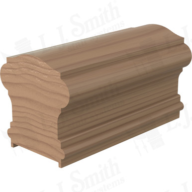 L.J. Smith Plowed Handrail · LJ-6900P-16-P — stair parts selection with LeviArs Design & Remodeling