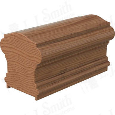 L.J. Smith Plowed Handrail · LJ-6900P-16-WO — stair parts selection with LeviArs Design & Remodeling