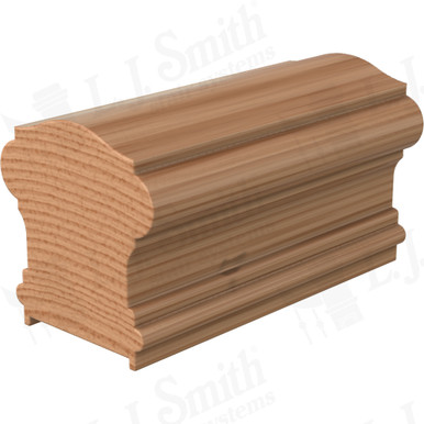 L.J. Smith Plowed Handrail · LJ-6900P-18-AL — stair parts selection with LeviArs Design & Remodeling