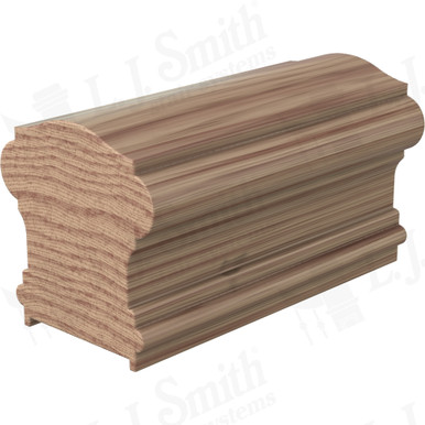 L.J. Smith Plowed Handrail · LJ-6900P-18-HK — stair parts selection with LeviArs Design & Remodeling