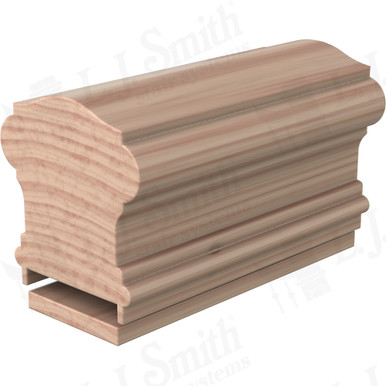 L.J. Smith Plowed Handrail · LJ-6900P/6007-08-B — stair parts selection with LeviArs Design & Remodeling