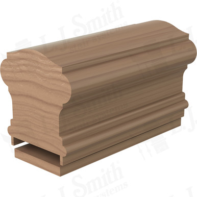 L.J. Smith Plowed Handrail · LJ-6900P/6007-08-P — stair parts selection with LeviArs Design & Remodeling