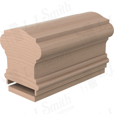 L.J. Smith Plowed Handrail · LJ-6900P/6007-12-M — stair parts selection with LeviArs Design & Remodeling