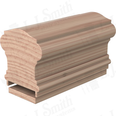 L.J. Smith Plowed Handrail · LJ-6900P/6007-14-B — stair parts selection with LeviArs Design & Remodeling