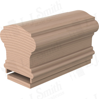 L.J. Smith Plowed Handrail · LJ-6900P/6007-14-M — stair parts selection with LeviArs Design & Remodeling