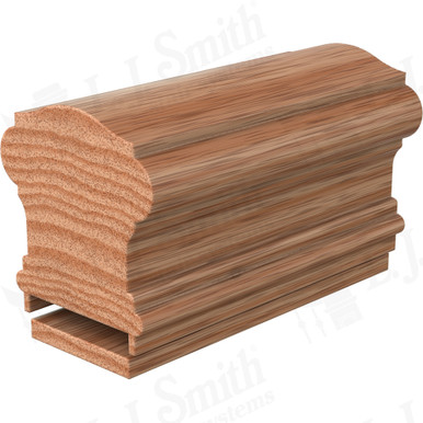 L.J. Smith Plowed Handrail · LJ-6900P/6007-14-O — stair parts selection with LeviArs Design & Remodeling