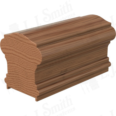 L.J. Smith Plowed Handrail · LJ-6900PFJ114-WO — stair parts selection with LeviArs Design & Remodeling