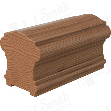 L.J. Smith Plowed Handrail · LJ-6900PS0-08-WO — stair parts selection with LeviArs Design & Remodeling
