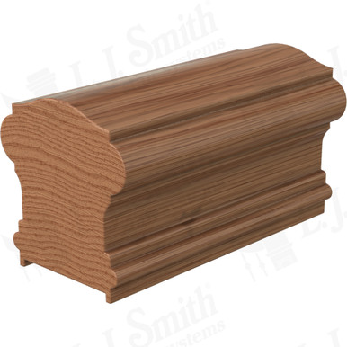 L.J. Smith Plowed Handrail · LJ-6900PSC-10-WO — stair parts selection with LeviArs Design & Remodeling