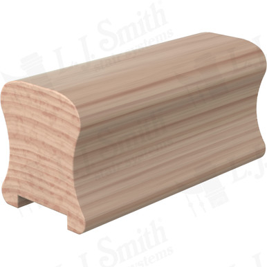 L.J. Smith Plowed Handrail · LJ-6A10P0-10-B — stair parts selection with LeviArs Design & Remodeling