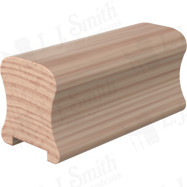 L.J. Smith Plowed Handrail · LJ-6A10P0-12-B — stair parts selection with LeviArs Design & Remodeling