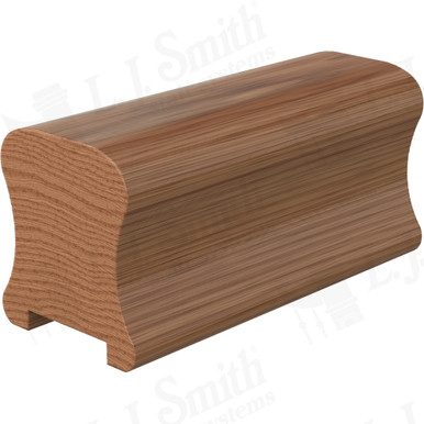 L.J. Smith Plowed Handrail · LJ-6A10P0-12-WO — stair parts selection with LeviArs Design & Remodeling