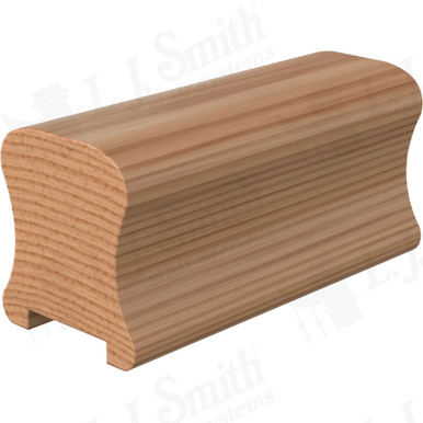 L.J. Smith Plowed Handrail · LJ-6A10P0-14-AL — stair parts selection with LeviArs Design & Remodeling