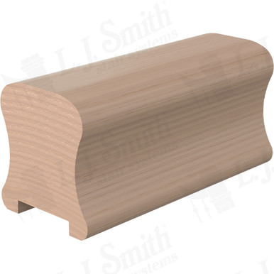 L.J. Smith Plowed Handrail · LJ-6A10P0-14-M — stair parts selection with LeviArs Design & Remodeling