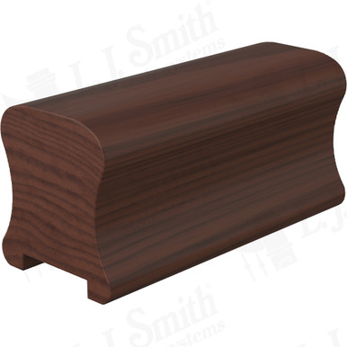L.J. Smith Plowed Handrail · LJ-6A10P0-14-W — stair parts selection with LeviArs Design & Remodeling