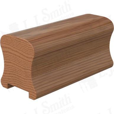 L.J. Smith Plowed Handrail · LJ-6A10P0-14-WO — stair parts selection with LeviArs Design & Remodeling