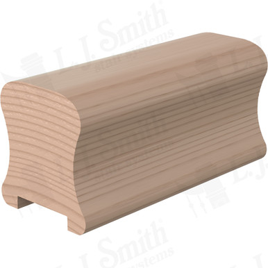 L.J. Smith Plowed Handrail · LJ-6A10P0-16-M — stair parts selection with LeviArs Design & Remodeling