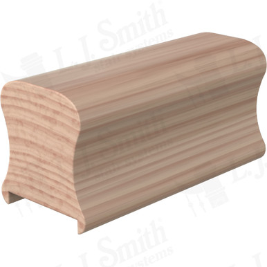 L.J. Smith Plowed Handrail · LJ-6A10P1-08-B — stair parts selection with LeviArs Design & Remodeling