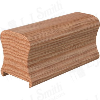 L.J. Smith Plowed Handrail · LJ-6A10P1-08-O — stair parts selection with LeviArs Design & Remodeling