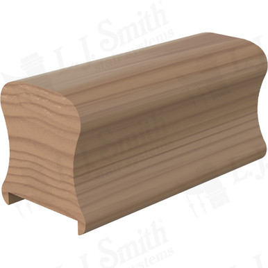 L.J. Smith Plowed Handrail · LJ-6A10P1-08-P — stair parts selection with LeviArs Design & Remodeling