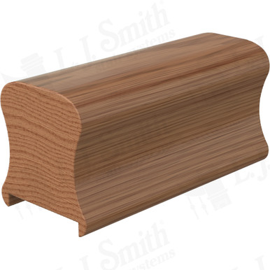 L.J. Smith Plowed Handrail · LJ-6A10P1-08-WO — stair parts selection with LeviArs Design & Remodeling