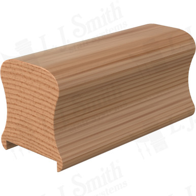 L.J. Smith Plowed Handrail · LJ-6A10P1-10-AL — stair parts selection with LeviArs Design & Remodeling