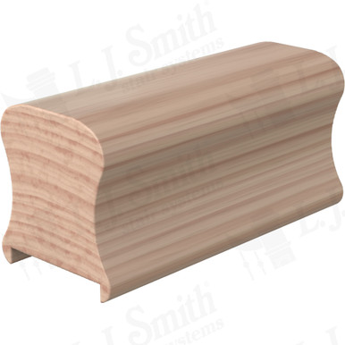 L.J. Smith Plowed Handrail · LJ-6A10P1-12-B — stair parts selection with LeviArs Design & Remodeling