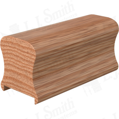 L.J. Smith Plowed Handrail · LJ-6A10P1-12-O — stair parts selection with LeviArs Design & Remodeling