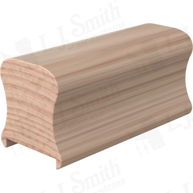 L.J. Smith Plowed Handrail · LJ-6A10P1-14-B — stair parts selection with LeviArs Design & Remodeling