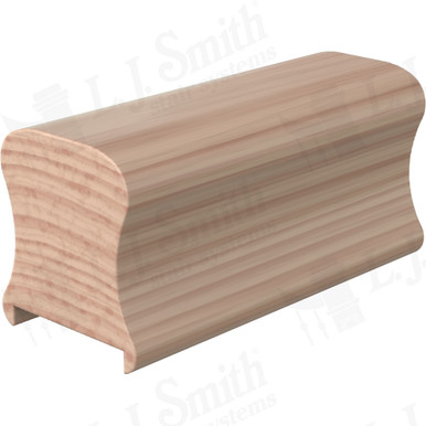 L.J. Smith Plowed Handrail · LJ-6A10P1-16-B — stair parts selection with LeviArs Design & Remodeling