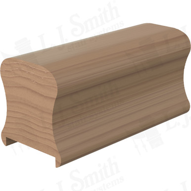 L.J. Smith Plowed Handrail · LJ-6A10PC1-11-P — stair parts selection with LeviArs Design & Remodeling