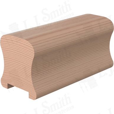 L.J. Smith Plowed Handrail · LJ-6A10PS0-08-HM — stair parts selection with LeviArs Design & Remodeling