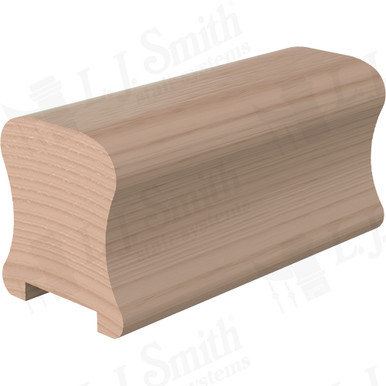 L.J. Smith Plowed Handrail · LJ-6A10PS0-10-M — stair parts selection with LeviArs Design & Remodeling