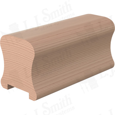 L.J. Smith Plowed Handrail · LJ-6A10PS0-14-HM — stair parts selection with LeviArs Design & Remodeling