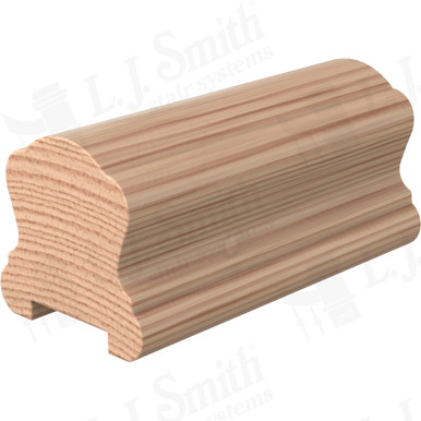 L.J. Smith Plowed Handrail · LJ-6B10P0-08-H — stair parts selection with LeviArs Design & Remodeling