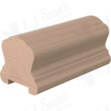 L.J. Smith Plowed Handrail · LJ-6B10P0-12-M — stair parts selection with LeviArs Design & Remodeling
