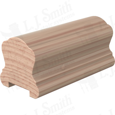L.J. Smith Plowed Handrail · LJ-6B10P0-14-B — stair parts selection with LeviArs Design & Remodeling