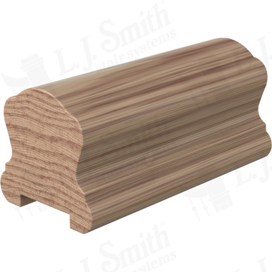 L.J. Smith Plowed Handrail · LJ-6B10P0-14-HK — stair parts selection with LeviArs Design & Remodeling
