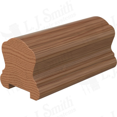 L.J. Smith Plowed Handrail · LJ-6B10P0-14-WO — stair parts selection with LeviArs Design & Remodeling