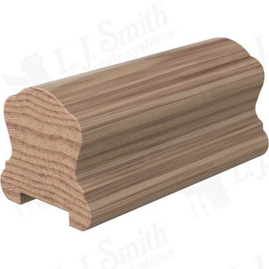 L.J. Smith Plowed Handrail · LJ-6B10P0-16-HK — stair parts selection with LeviArs Design & Remodeling