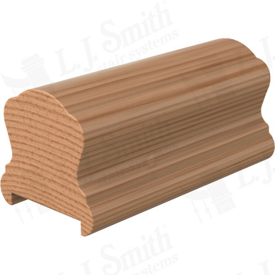 L.J. Smith Plowed Handrail · LJ-6B10P1-14-AL — stair parts selection with LeviArs Design & Remodeling