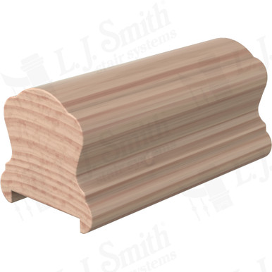 L.J. Smith Plowed Handrail · LJ-6B10P1-16-B — stair parts selection with LeviArs Design & Remodeling