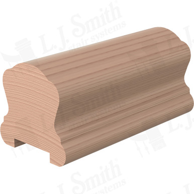 L.J. Smith Plowed Handrail · LJ-6B10PC0-10-HM — stair parts selection with LeviArs Design & Remodeling