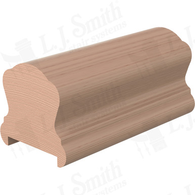 L.J. Smith Plowed Handrail · LJ-6B10PC1-14-HM — stair parts selection with LeviArs Design & Remodeling